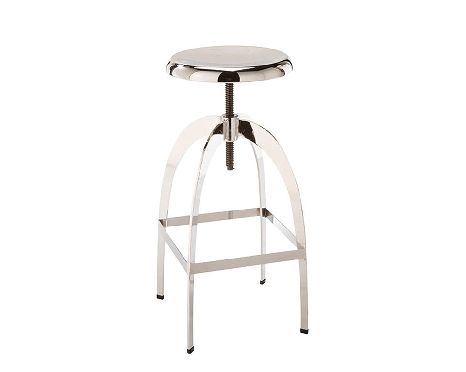 Sunpan Colby Adjustable Stool - Chrome