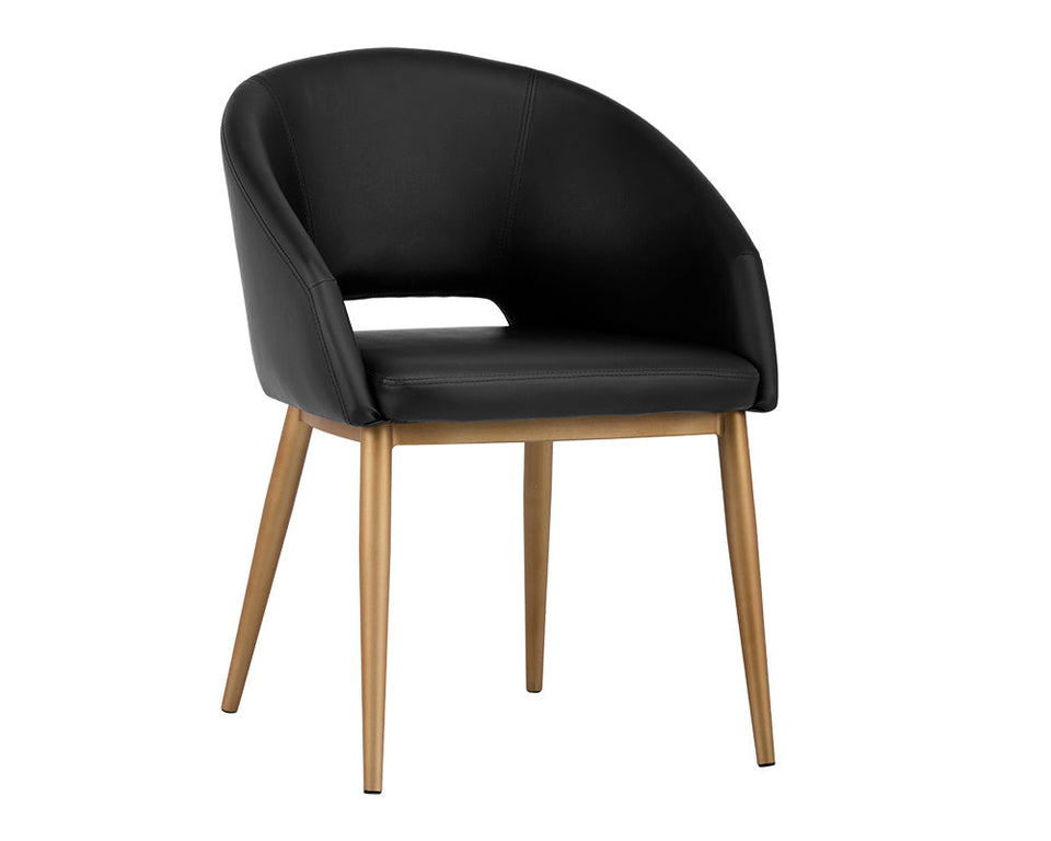 Sunpan Thatcher Dining Armchair Champagne Gold - Onyx