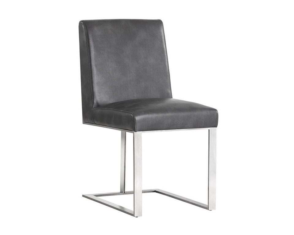 Sunpan Dean Dining Chair Stainless Steel - Cantina Magnetite  | 103774