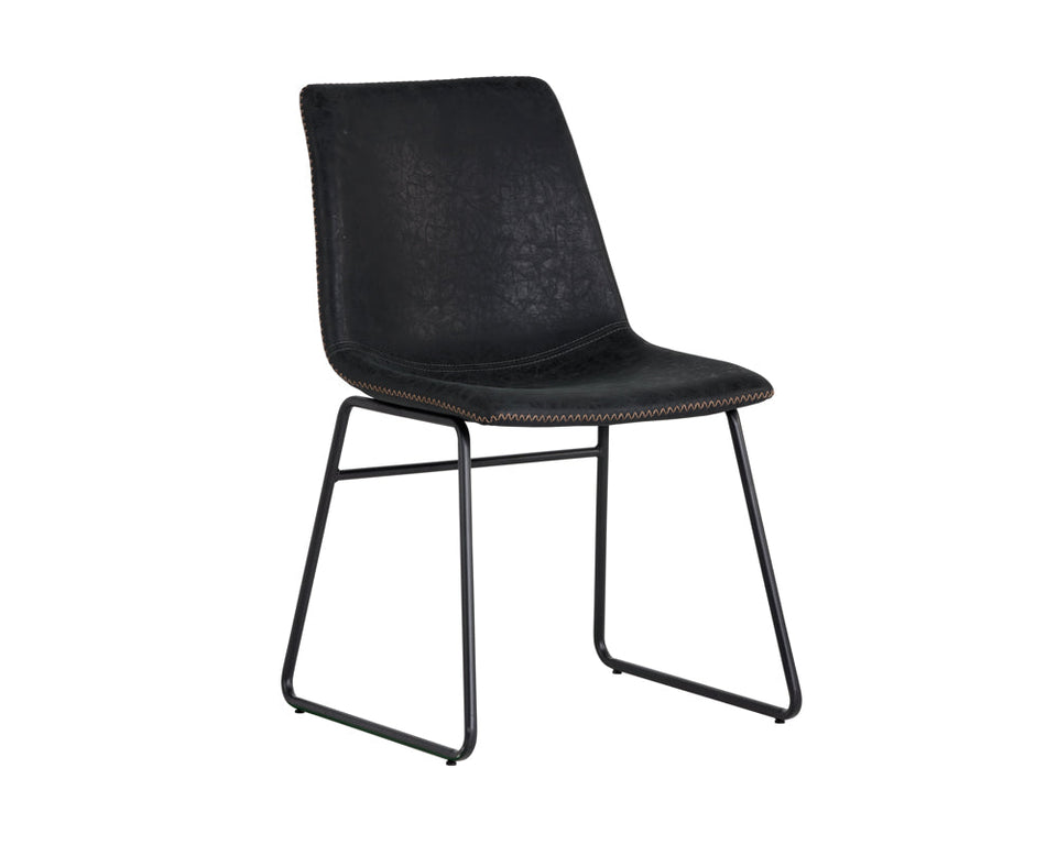 Sunpan Cal Dining Chair - Antique Black (2pcs)