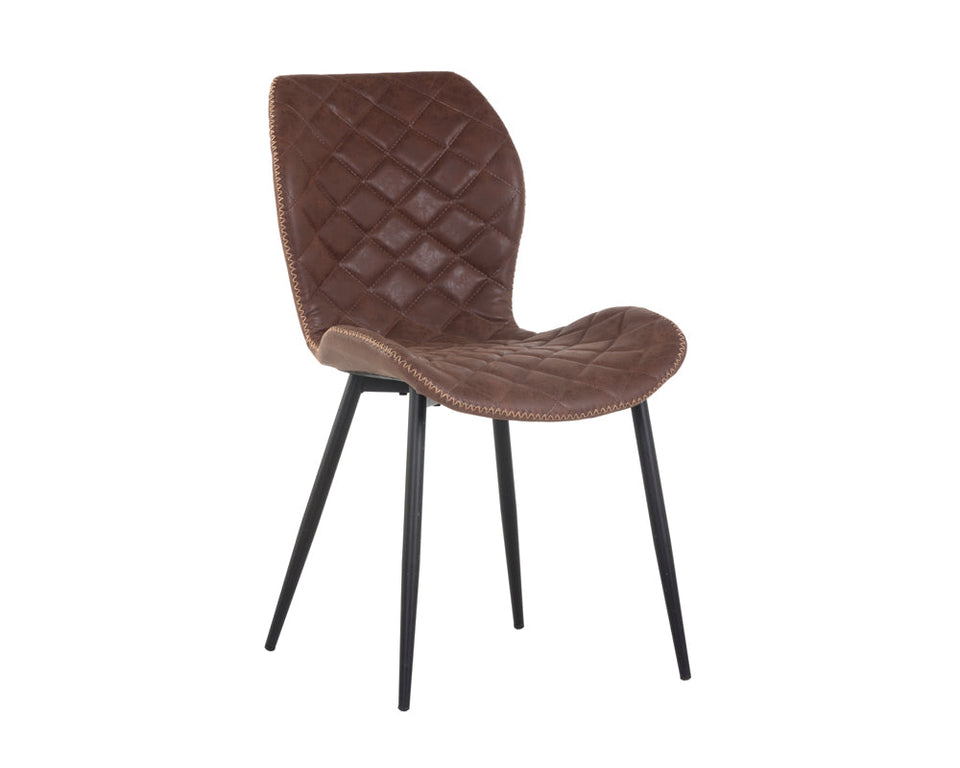 Sunpan Lyla Dining Chair Black - Antique Brown  (2pcs) | 104221