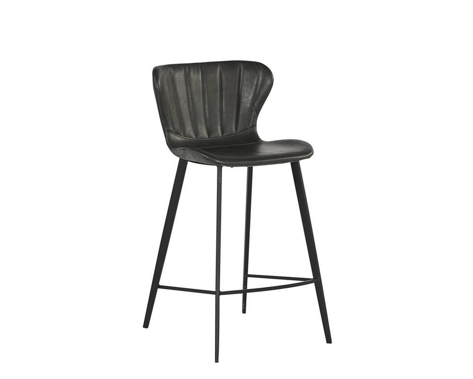 Sunpan Arabella Counter Stool - Bravo Portabella / Polo Club Kohl Grey