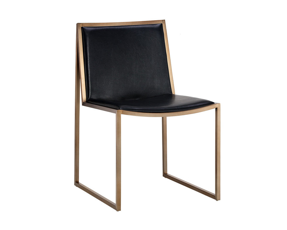 Sunpan Blair Dining Chair Antique Brass - Cantina Black | 104711