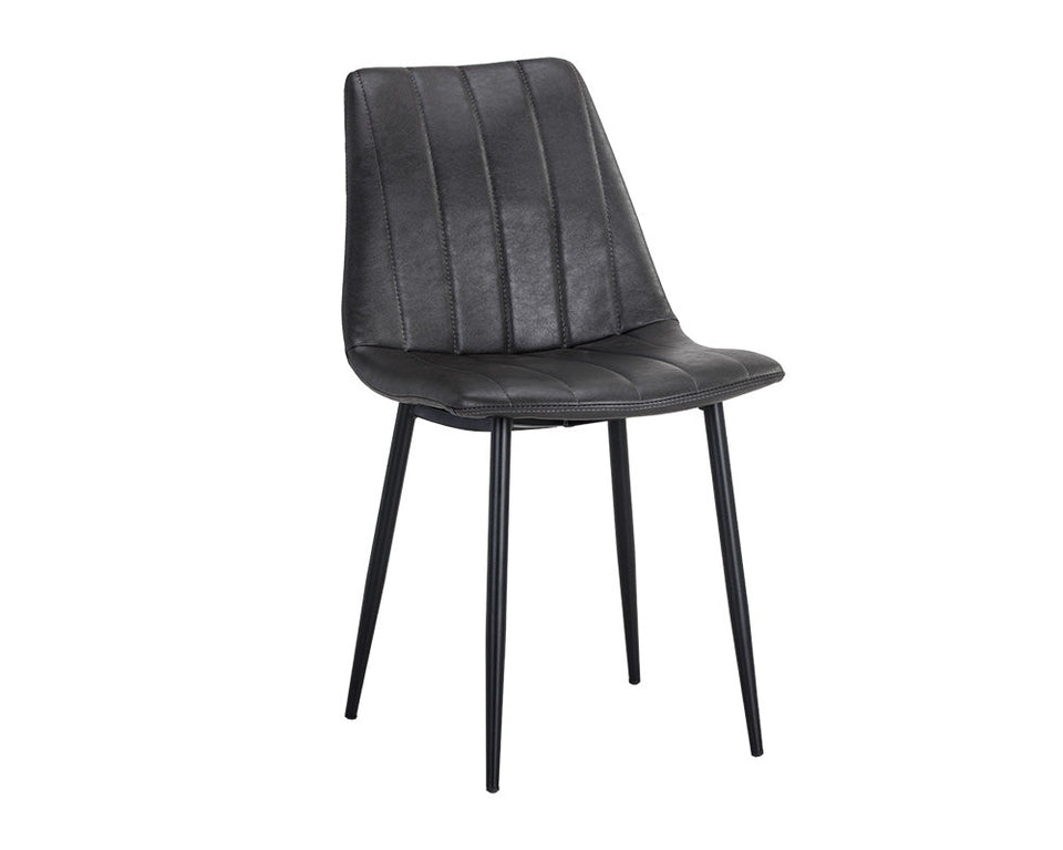 Sunpan Drew Dining Chair Black - Bravo Portabella (2pcs)