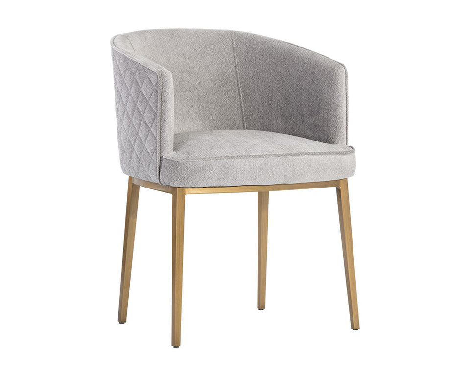 Sunpan Cornella Dining Armchair - Polo Club Stone