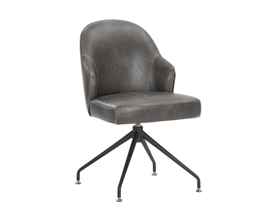 Sunpan Bretta Swivel Dining Chair - Overcast Grey | 106102