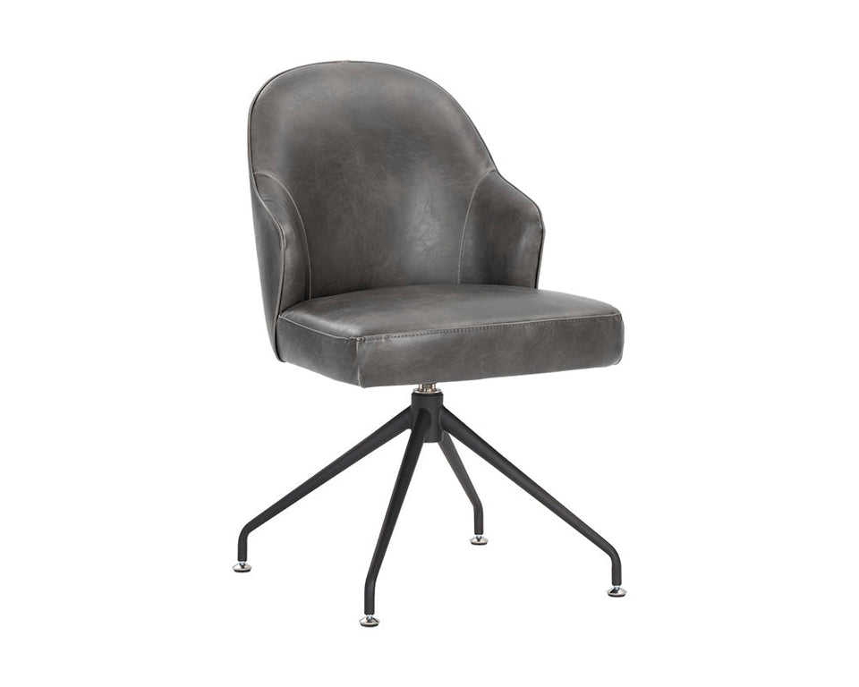 Sunpan Bretta Swivel Dining Chair - Overcast Grey  | 106102