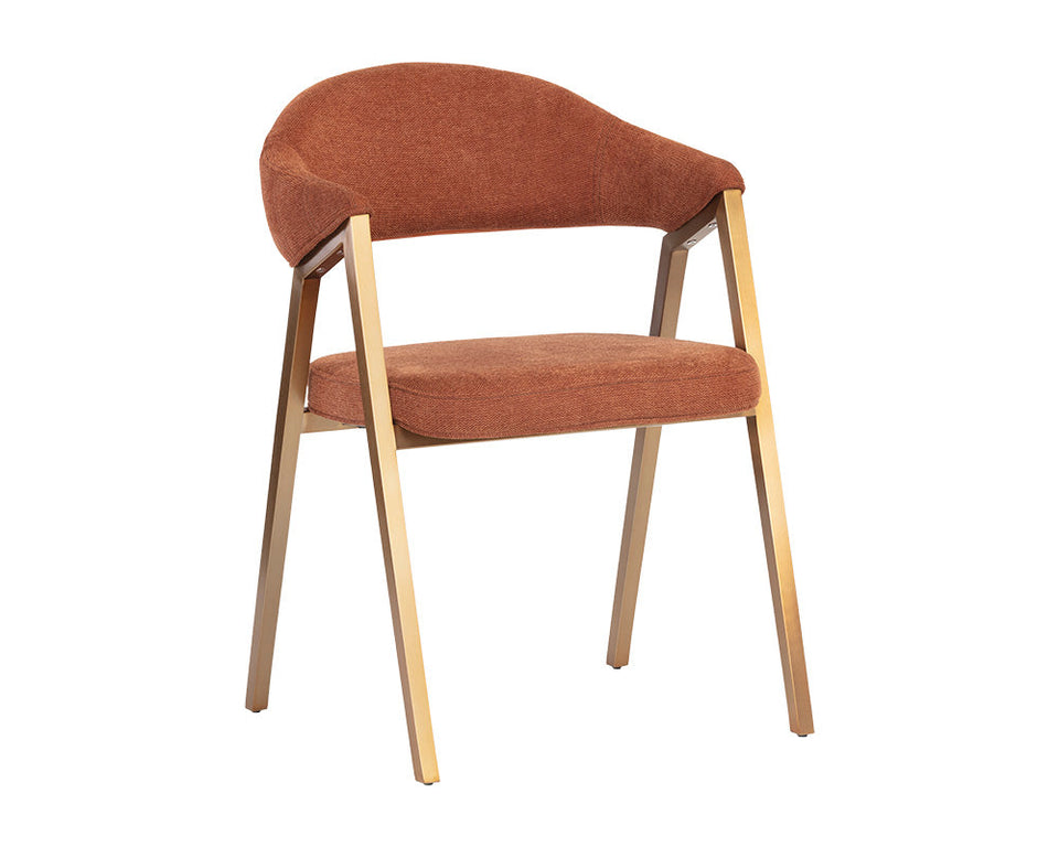 Sunpan Burgos Dining Armchair - Belfast Rust | 106476