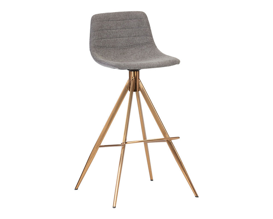 Sunpan Andres Swivel Barstool - Belfast Koala Grey