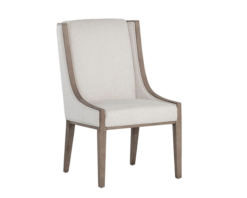 Sunpan Idalia Dining Chair Latte - Belfast Oatmeal