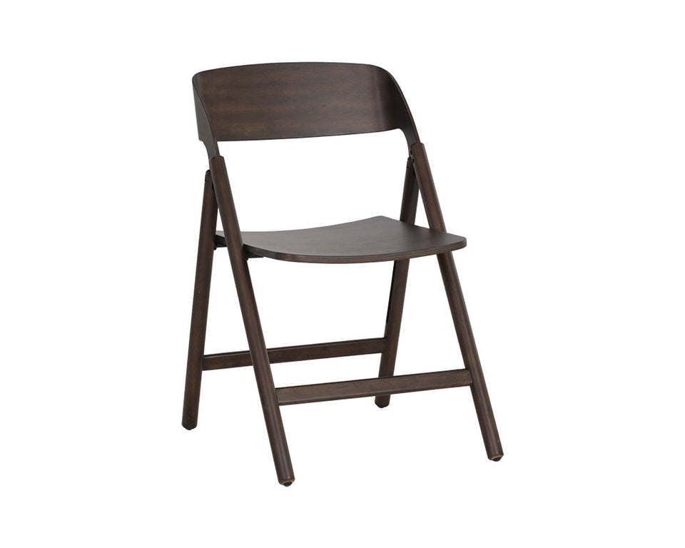 Sunpan Ronny Folding Dining Chair - Walnut  (2pcs) | 107621