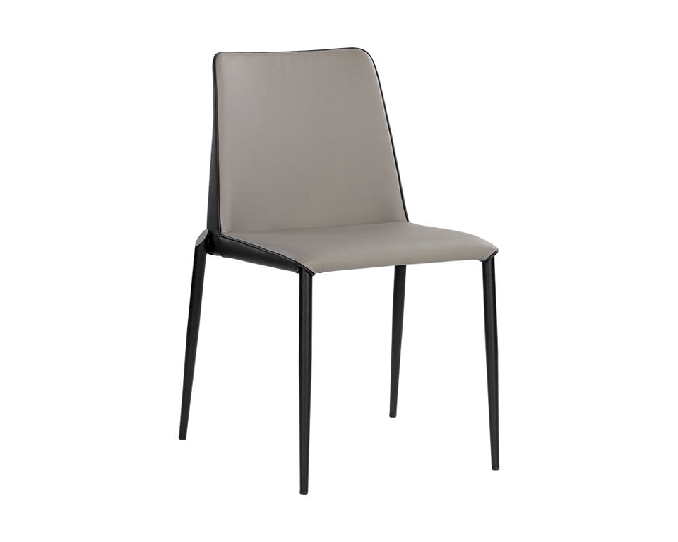 Sunpan Renee Stackable Dining Chair - Dillon Stratus / Dillon Black  (2pcs) | 107879