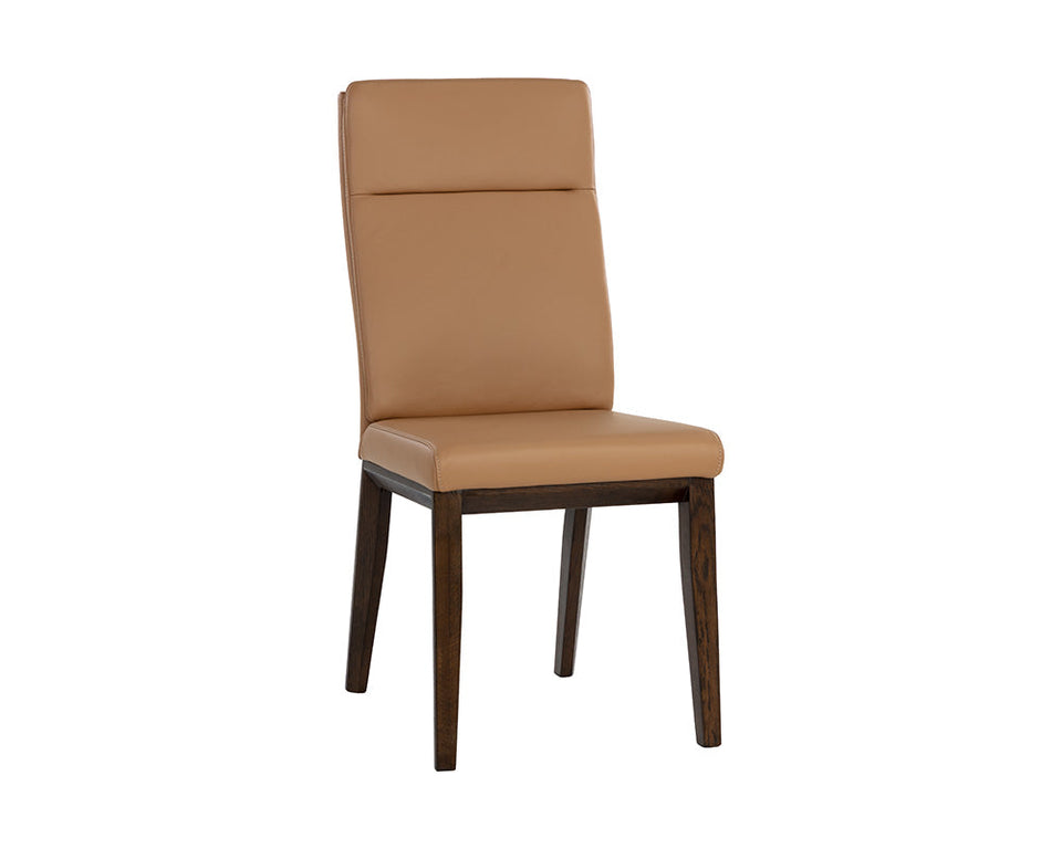 Sunpan Cashel Dining Chair - Linea Wood Leather | 108094