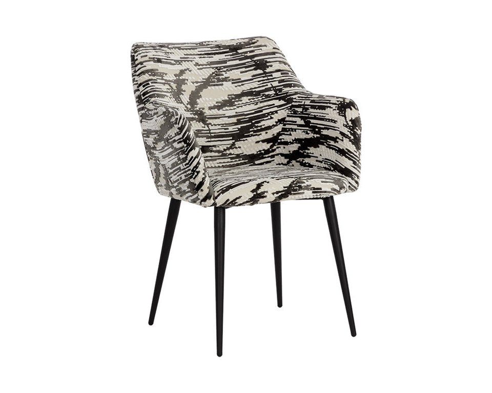Sunpan Marilyn Dining Chair - Devore Olive Zebra | 108108