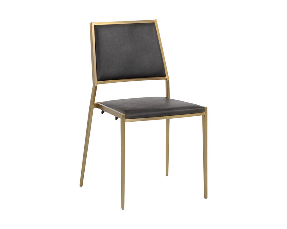 Sunpan Odilia Stackable Dining Chair - Bravo Portabella (2pcs)