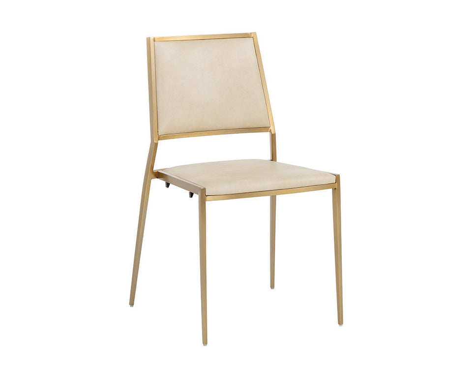 Sunpan Odilia Stackable Dining Chair - Bravo Cream  (2pcs) | 108235