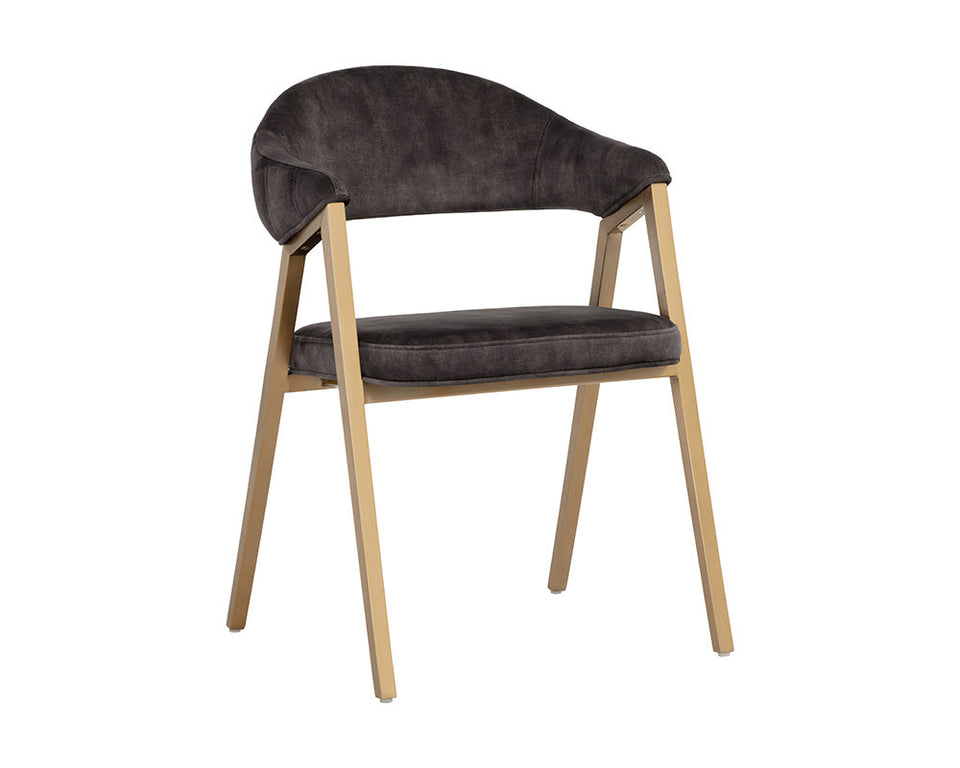 Sunpan Burgos Dining Armchair - Nono Shitake