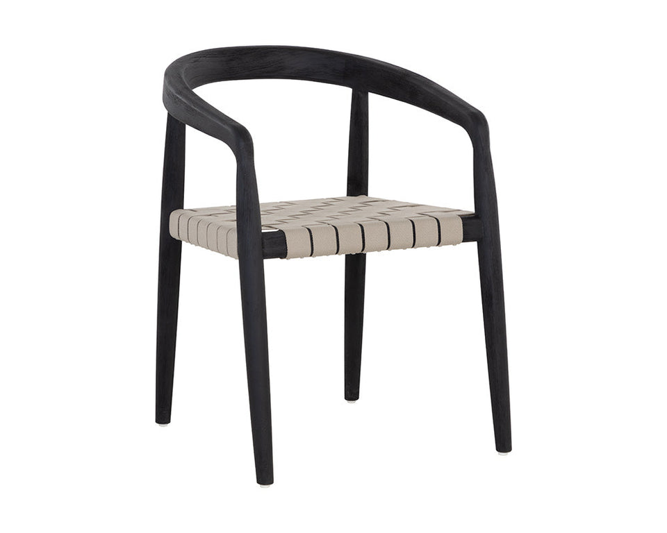 Sunpan Cayman Dining Armchair - Charcoal