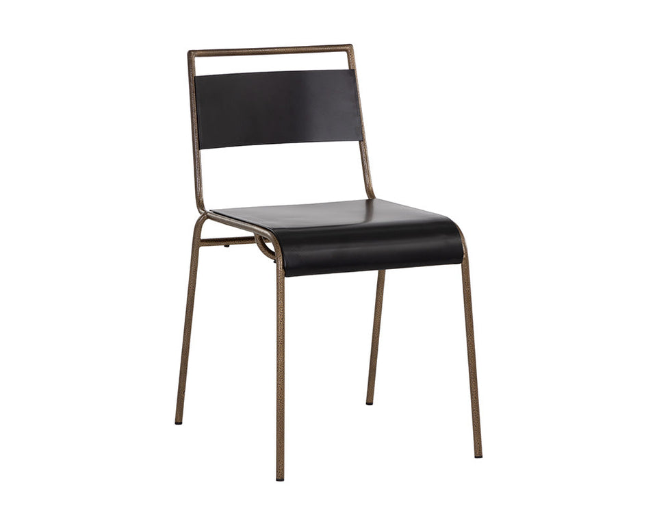 Sunpan Euroa Stackable Dining Chair - Black (2pcs)