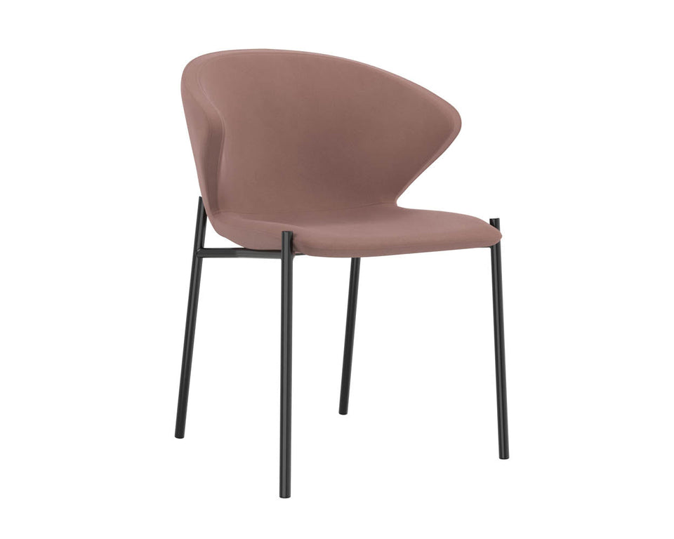 Sunpan Eric Dining Chair - Abbington Blush Purple (2pcs)