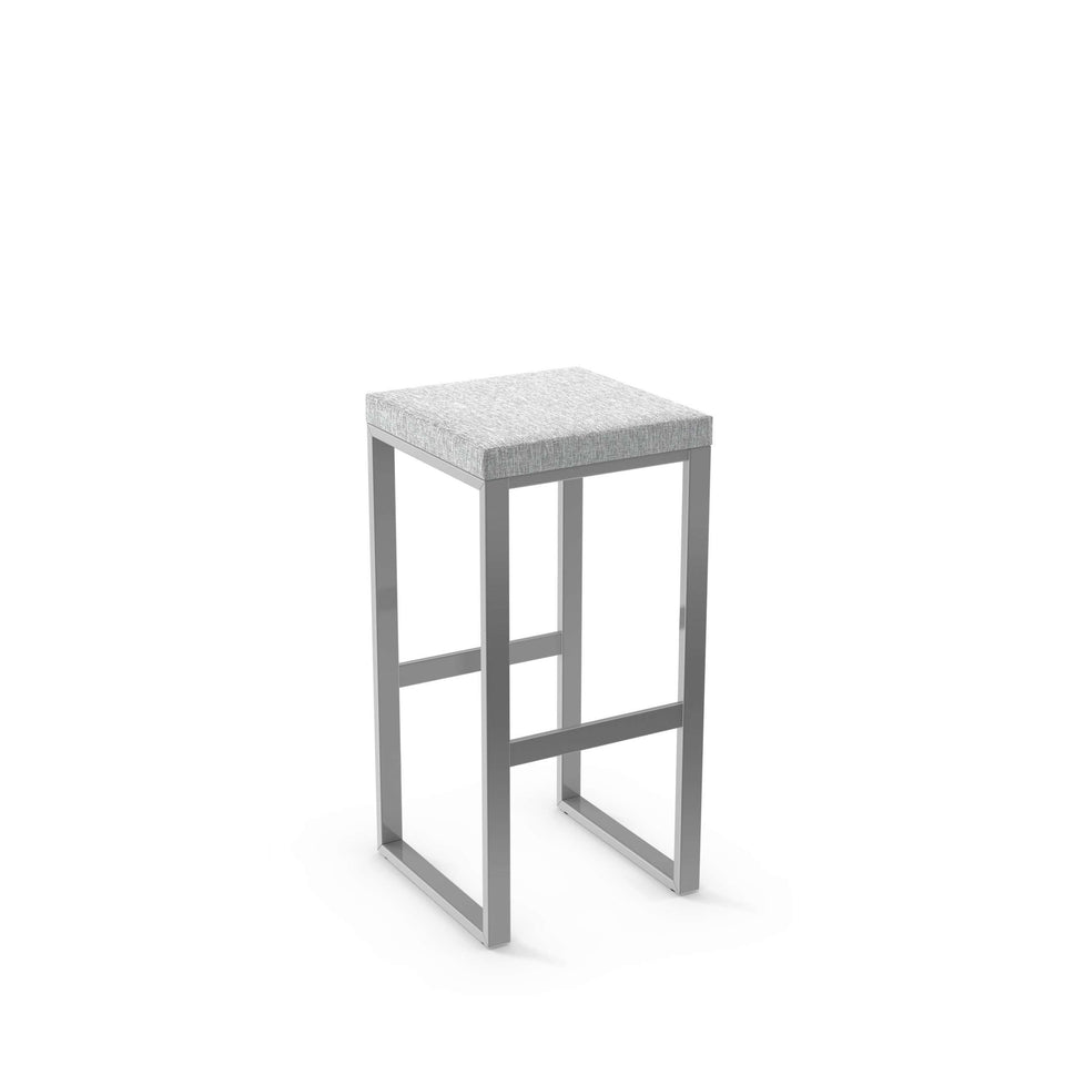 Aaron Bar Stool - Non Swivel Upholstered Seat by Amisco
