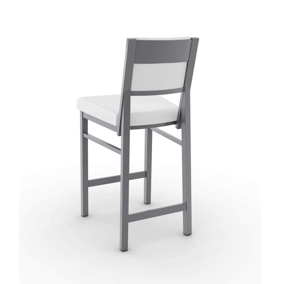 Amisco Payton Non Swivel Counter Stool with Upholstered Seat