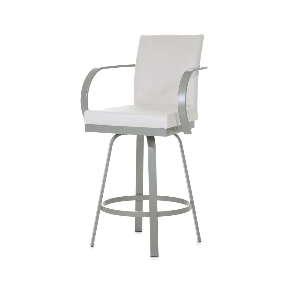 Amisco Lance Swivel Counter Stool with Upholstered Seat