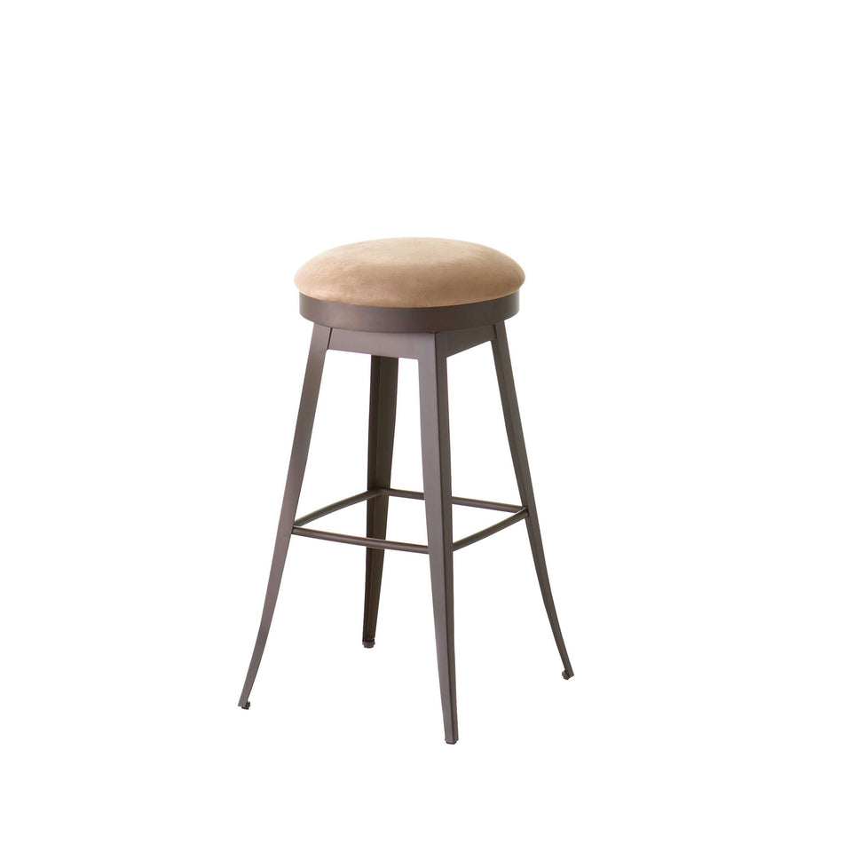 Grace Swivel Spectator Stool with Upholstered Seat