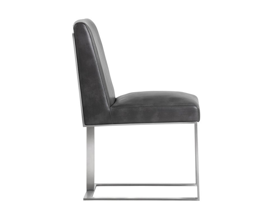 Sunpan Dean Dining Chair - Stainless Steel - Cantina Magnetite